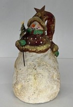 Ceramic Snowman with Metal Tree &amp; Star - £7.60 GBP