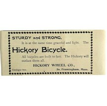 Hickory Wheel Co Bicycles 1894 Advertisement Victorian Sturdy Strong ADBN1w - $9.00