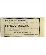 Hickory Wheel Co Bicycles 1894 Advertisement Victorian Sturdy Strong ADBN1w - $12.62 CAD
