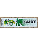 Vintage Boston Celtics Bumper Sticker Official NBA Basketball Trench  11... - £4.64 GBP