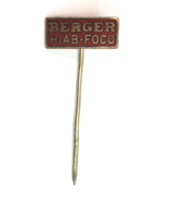 Berger Hiab Foco Engineering Construction Advertising Enamel  Stick Pin - £9.47 GBP