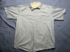 Carhartt Short Sleeve Button Up Shirt Men’s XL Tall Green - $14.85