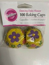Wilton Dancing Daisy Mini Size Cupcake Muffin Liners Baking Cups 1.25" - 100ct - $4.89