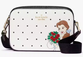 Kate Spade Disney Beauty &amp; The Beast White Crossbody Bag KE656 NWT $329 MSRP FS - £90.99 GBP