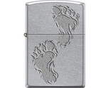 Zippo Lighter - Sasquatch Footprints Street Chrome - 856186 - $26.65