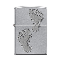 Zippo Lighter - Sasquatch Footprints Street Chrome - 856186 - £21.25 GBP