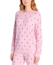 Insomniax Womens Butter Jersey Long Sleeve Crewneck Pajama Top,Blush,Large - £34.61 GBP