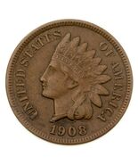 1908-S 1C Indiano Cent IN Extra Sottile XF Condizioni,Marrone Colore,Nic... - €198,23 EUR