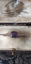 Antica spilla vintage vittoriana del 1800 in ametista naturale - Belliss... - $84.49