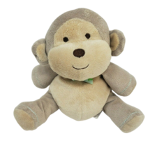5&quot; Prestige Toy Co Baby Brown + Tan Monkey Rattle Stuffed Animal Plush 2011 - £21.61 GBP