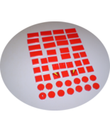 50 Used Lego 2 x 2 - 2 x 4 Red Tiles Round 87079 - 4150 - 3068 - 33909 - £7.82 GBP