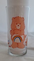 Vintage Cheer Bear Care Bear Pizza Hut Glass Cup 1983 Collectable Rainbow Heart  - £10.09 GBP