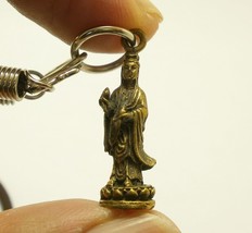 Guanyin Quanim Quan Im Guan Yin Goddess of mercy Bodhisattva Chinese brass penda - £23.68 GBP