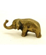 Solid Brass Figurine/Paperweight, 2 Oz. Good Luck Elephant w/Trunk Up, #... - £11.47 GBP