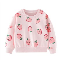 Little maven 2022 Baby Girls Strawberry Lovely Sweatshirt Spring and Autumn Casu - £54.69 GBP