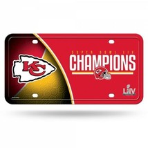 kansas city chiefs super bowl liv champions nfl football license plate usa made - £22.39 GBP