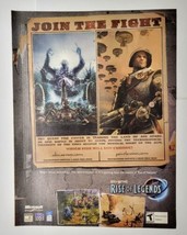 Rise of Nations Rise of Legends Microsoft PC Video Game 2006 Magazine Print Ad - £10.16 GBP