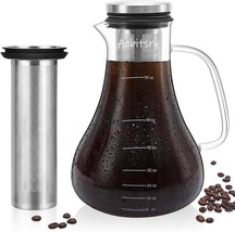 Cold Brew Coffee Maker for Iced Coffee &amp; Tea, 1.5L, With Stainless Steel Filter - £18.90 GBP