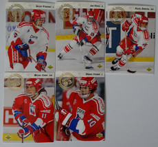 1992-93 Upper Deck UD Czechoslovakia Team Set of 5 Hockey Cards - £1.59 GBP