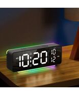 LED Digital Alarm Watch Night Light Electronic Clock Date Time Bedroom O... - $45.99