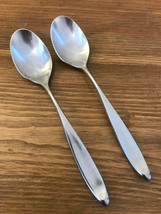 Lauffer Towle Design 2 Stainless Mid Century Set of 2 Teaspoons Norway - £74.73 GBP