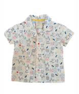 new FIRST IMPRESSIONS Baby Boy BUTTON DOWN SHIRT sz 6-9 Months Circus An... - $10.79
