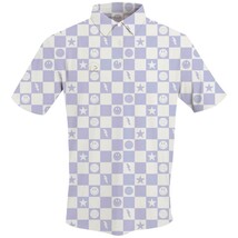 Swingjuice Men&#39;s Golf Smile Face Polo Shirt Ivory - $38.00