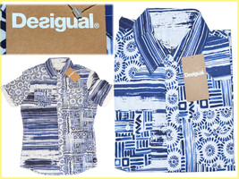 DESIGUAL Men&#39;s Shirt L *HERE WITH A DISCOUNT* DE16 T1P - £58.57 GBP