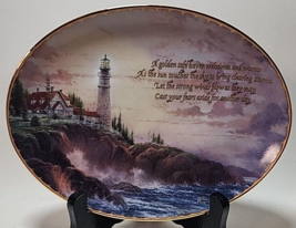 Thomas Kinkade&#39;s Guiding Lights &quot;CLEARING STORMS&quot; 1997 Bradford EX Plate... - $24.74