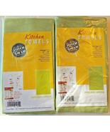 Lot of 2 Aunt Marthas 2 Pack Kitchen Dish Towels 18 by 28 Inch Avocado G... - £27.86 GBP
