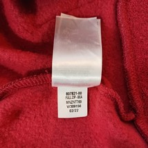 Old Navy Men's Red Full Zipper Fleece Lined Drawstring Hoodie Jacket Size Large image 5