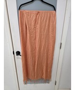 World Market Soft Pink Scarf Wrap Shawl | Lightweight Fringe Boho Style ... - $9.49