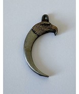 Vintage 1996 Siskiyou Eagle Head Horn Charm Necklace Bracelet Pewter? Metal - £5.71 GBP