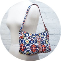 ❤️ VERA BRADLEY Sun Valley Cassidy Shoulder Bag Red White Blue Tiles - £13.31 GBP