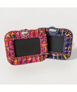 Trouble Worry Doll Picture Frame Lot 2 Handmade Tiny Guatemala Photo Fra... - $27.82