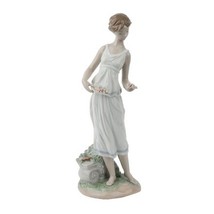 Lladro &quot; Fleurs Pour Déesse &quot; #7709 Jeune Fille En Toga Avec Fleurs Aban... - $7,445.71 MXN