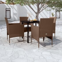  Garden Dining Set Brown and Black - $10,599.98 MXN