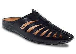 Mens Boys Sandals comfortable casual ethnic pathani Flats US size 8-12 Black CLV - £25.12 GBP