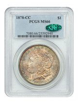 1878-CC $1 PCGS/CAC MS66 - £6,295.04 GBP