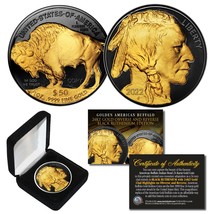 2022 BLACK RUTHENIUM $50 AMERICAN GOLD BUFFALO Indian Tribute Coin Gold ... - $435.00 MXN