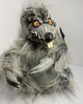 Vintage 17 inch Rat creepy werewolf hairy Halloween decor wired tail arms &amp; Legs - £36.61 GBP