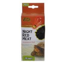Zilla Incandescent Night Red Heat Bulb for Reptiles 75 Watt - £26.84 GBP