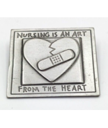 NewPro Nurse Pin, Pewter Brooch Vintage Signed - £15.53 GBP