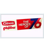 1976 Gino&#39;s Phillies The Heroes of 76 Bumper Sticker, Bicentennial Colle... - £21.58 GBP