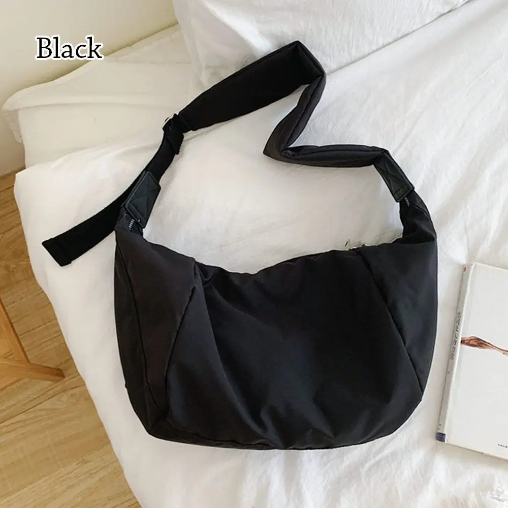 Girls Solid Color Nylon Messenger Bag Crossbody Bag Dumpling Bag Shoulde... - $21.38