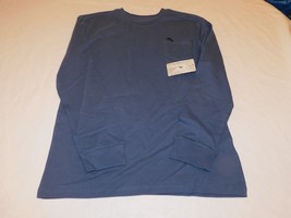Tommy Bahama Boy&#39;s Youth Long Sleeve Pocket T Shirt Blue Size XL 14 NWT - £15.44 GBP
