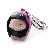 Gifts Ornament Five-stars Shape Keys Organizer Trinket Key Ring Helmets Keychain - £8.51 GBP