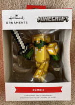 2022 Hallmark Minecraft Zombie with Sword and Armor Christmas Ornament  NEW - £15.16 GBP