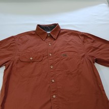 Carhartt S107SIE Men's Burnt Orange Cotton Short Sleeve Button Up Shirt Size M  image 8