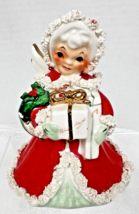 Vintage Napco Christmas Angel w Presents Figurine 4 3/4&quot; Japan AX-116A S... - $36.14